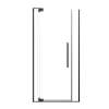 SMRDPD4276108C-MB Reverie Duo 42-in x 76-in Pivot Shower Door With 5/16-in Clear Glass And Sampson Double-Sided Handles, Matte Black