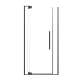 SMRDPD4276108C-MB Reverie Duo 42-in x 76-in Pivot Shower Door With 5/16-in Clear Glass And Sampson Double-Sided Handles, Matte Black
