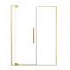 SMRDPD6076108C-CB Reverie Duo 60-in x 76-in Pivot Shower Door With 5/16-in Clear Glass And Sampson Double-Sided Handles, Champagne Bronze