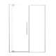 SMRDPD6076108C-PC Reverie Duo 60-in x 76-in Pivot Shower Door With 5/16-in Clear Glass And Sampson Double-Sided Handles, Polished Chrome