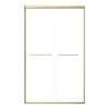 SMSBP487808C-CB Stratus 48-in x 78-in Bypass Shower Door With 5/16-in Clear Glass And Round Tube Handles, Champagne Bronze