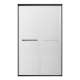 SMSBP487808F-MB Stratus 48-in x 78-in Bypass Shower Door With 5/16-in Full Frost Glass And Round Tube Handles, Matte Black