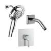 SMSPM3S-PC Theo Single Function Square ADA Pressure Balance With Magnetic Docking Hand Showerhead Set, Polished Chrome