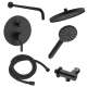 SMSPRK129H-2-MB Sadie Two Function Round ADA Pressure Balance With Hand Shower Set, Matte Black