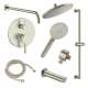 SMSPRK129TH-3-BN Sadie Three Function Round ADA Pressure Balance With Hand Shower On Bar Shower And Tub Set, Brushed Nickel