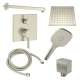 SMSPSK129HB-2-BN Sadie Two Function Square ADA Pressure Balance With Hand Shower On Bar Set, Brushed Nickel