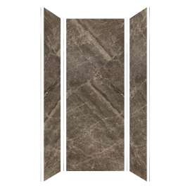 SMTWK363696-KI82H Trinity 36-in x 36-in x 96-in 3-Piece Shower Wall Kit, Ariel Desert (Honed)