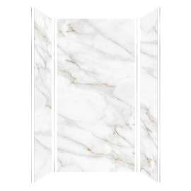 SMTWK483696-KI80H Trinity 48-in x 36-in x 96-in 3-Piece Shower Wall Kit, Everest Gold (Honed)