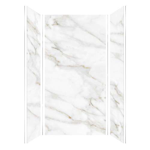 SMTWK483696-KI80H Trinity 48-in x 36-in x 96-in 3-Piece Shower Wall Kit, Everest Gold (Honed)