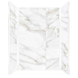 SMTWK603696-KI80H Trinity 60-in x 36-in x 96-in 4-Piece Shower Wall Kit, Everest Gold (Honed)