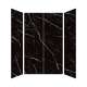 SMTWK604896C-KI03G Trinity 60-in x 48-in x 96-in 4-Piece Shower Wall Kit, Black Carrara (Glossy)