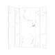 SMTWKE603696-KI01G Trinity Eco 60-in x 36-in x 96-in 3-Piece Shower Wall Kit, White Carrara (Glossy)