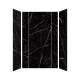 SMTWKE603696-KI03H Trinity Eco 60-in x 36-in x 96-in 3-Piece Shower Wall Kit, Black Carrara (Honed)