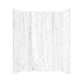 SMTWKE603696-KI31G Trinity Eco 60-in x 36-in x 96-in 3-Piece Shower Wall Kit, Sabana Grey (Glossy)