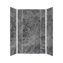 SMTWKE603696-KI63H Trinity Eco 60-in x 36-in x 96-in 3-Piece Shower Wall Kit, Storm (Honed)