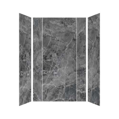 SMTWKE603696-KI63H Trinity Eco 60-in x 36-in x 96-in 3-Piece Shower Wall Kit, Storm (Honed)