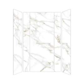 SMTWKE603696-KI80G Trinity Eco 60-in x 36-in x 96-in 3-Piece Shower Wall Kit, Everest Gold (Glossy)