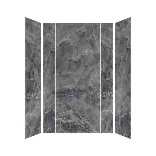 SMTWKEC603696-KI63H Trinity Eco 60-in x 36-in x 96-in 3-Piece Shower Wall Kit, Storm (Honed)