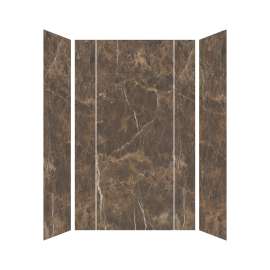 SMTWKEC603696-KI82G Trinity Eco 60-in x 36-in x 96-in 3-Piece Shower Wall Kit, Ariel Desert (Glossy)