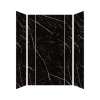 SMTWKECT603696-KI03H Trinity Eco 60-in x 36-in x 96-in Foldable 5-Piece Shower Wall Kit, Black Carrara (Honed)