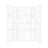 SMTWKECT603696-KI58G Trinity Eco 60-in x 36-in x 96-in Foldable 5-Piece Shower Wall Kit, Everest (Glossy)