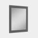 SMVM3034-MR-FR01-SG 30-in x 34-in Remington Framed Vanity Mirror, Smokey Grey