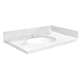 SMVT25-30.75x22-1MU-M10 Mini Custom Quartz 25-30.75-in x 22-in Vanity Top with Millwood Bowl, White Carrara