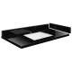 SMVT37-42.75x22-1KU-M30 Mini Custom Quartz 37-42.75-in x 22-in Vanity Top with Vail Bowl, Black Carrara