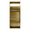 SMSTV3414-CB 14-in x 4-in x 34-in Recessed Stainless Steel Vertical Shower Storage Pod With Two Shelves, Champagne Bronze