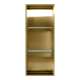 SMSTV3414-CB 14-in x 4-in x 34-in Recessed Stainless Steel Vertical Shower Storage Pod With Two Shelves, Champagne Bronze