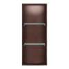 SMSTV3414-CM 14-in x 4-in x 34-in Recessed Stainless Steel Vertical Shower Storage Pod With Two Shelves, Copper Metallic