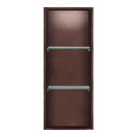 SMSTV3414-CM 14-in x 4-in x 34-in Recessed Stainless Steel Vertical Shower Storage Pod With Two Shelves, Copper Metallic