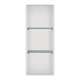 SMSTV3414-GR 14-in x 4-in x 34-in Recessed Stainless Steel Vertical Shower Storage Pod With Two Shelves, Grey
