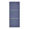 SMSTV3414-SF 14-in x 4-in x 34-in Recessed Stainless Steel Vertical Shower Storage Pod With Two Shelves, Sea Foam