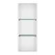 SMSTV3414-WH 14-in x 4-in x 34-in Recessed Stainless Steel Vertical Shower Storage Pod With Two Shelves, White