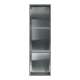 SMSTV4614-BS 14-in x 4-in x 46-in Recessed Stainless Steel Vertical Shower Storage Pod With Two Shelves, Brushed Stainless