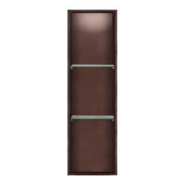 SMSTV4614-CM 14-in x 4-in x 46-in Recessed Stainless Steel Vertical Shower Storage Pod With Two Shelves, Copper Metallic