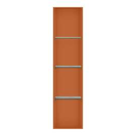 SMSTV5714-VC 14-in x 4-in x 57-in Recessed Stainless Steel Vertical Shower Storage Pod With Three Shelves, Venetian Copper