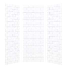 SMMW4K363696-M Monterey 36-in x 36-in x 96-in Glue To Wall 3-Piece 4mm Shower Wall Kit