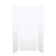 SMMW4K363696-21V Monterey 36-in x 36-in x 96-in Glue To Wall 3-Piece 4mm Shower Wall Kit, White (Velvet Smooth Finish)