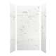 SMMW4K483696-47V Monterey 48-in x 36-in x 96-in Glue To Wall 3-Piece 4mm Shower Wall Kit, Carrara (Velvet Smooth Finish)
