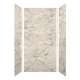 SMMW4K483696-49V Monterey 48-in x 36-in x 96-in Glue To Wall 3-Piece 4mm Shower Wall Kit, Creme (Velvet Smooth Finish)