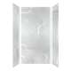 SMMW4K483696-50V Monterey 48-in x 36-in x 96-in Glue To Wall 3-Piece 4mm Shower Wall Kit, Moonstone (Velvet Smooth Finish)