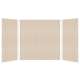 SMMWK603660-28V Monterey 60-in x 36-in x 60-in Glue to Wall 3-Piece Tub Wall Kit Butternut (Velvet Smooth Finish)