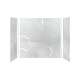 SMMWK603660-50 Monterey 60-in x 36-in x 60-in Glue to Wall 3-Piece Tub Wall Kit, Moonstone (4-in x 8-in Subway Tile Pattern)