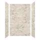 SMMW4K603696-49V Monterey 60-in x 36-in x 96-in Glue To Wall 3-Piece 4mm Shower Wall Kit, Creme Velvet