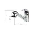 SM3521-PC Single Hole Dual Function Pull Out Spray Laundry Faucet With Single Lever Handle, Polished Chrome