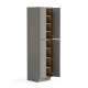 SMU309624-ASM-FR02-LG Framington 30-in x 24-in x 96-in Assembled Latitude Four Door Tall Utility Cabinet, Light Grey