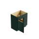 SMV3321DR-2D-RTA-FR02-GR Framington 33-in x 21-in x 35-in Ready to Assemble Latitude Vanity Combo Base Cabinet With Two Drawers on Right, Green