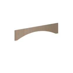 SMVASH48-TW Framington 48-in x 1-in x 6-in Remington Valance, Tan Wood